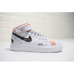 NIKE AIR FORCE 1 JUST DO IT BLANCAS MID - BelleCose