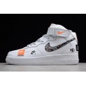 NIKE AIR FORCE 1 JUST DO IT BLANCAS MID - BelleCose